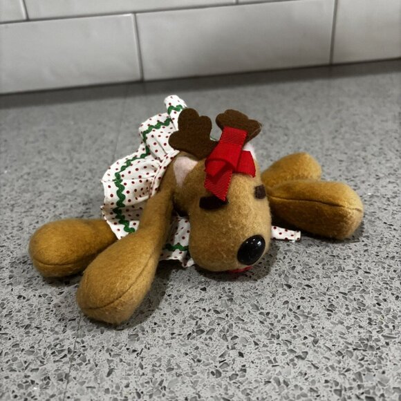 Vintage 90s Hallmark Rhonda From Rodney Reindeer Line Stuffed Animal Plush Toy - Picture 7 of 8